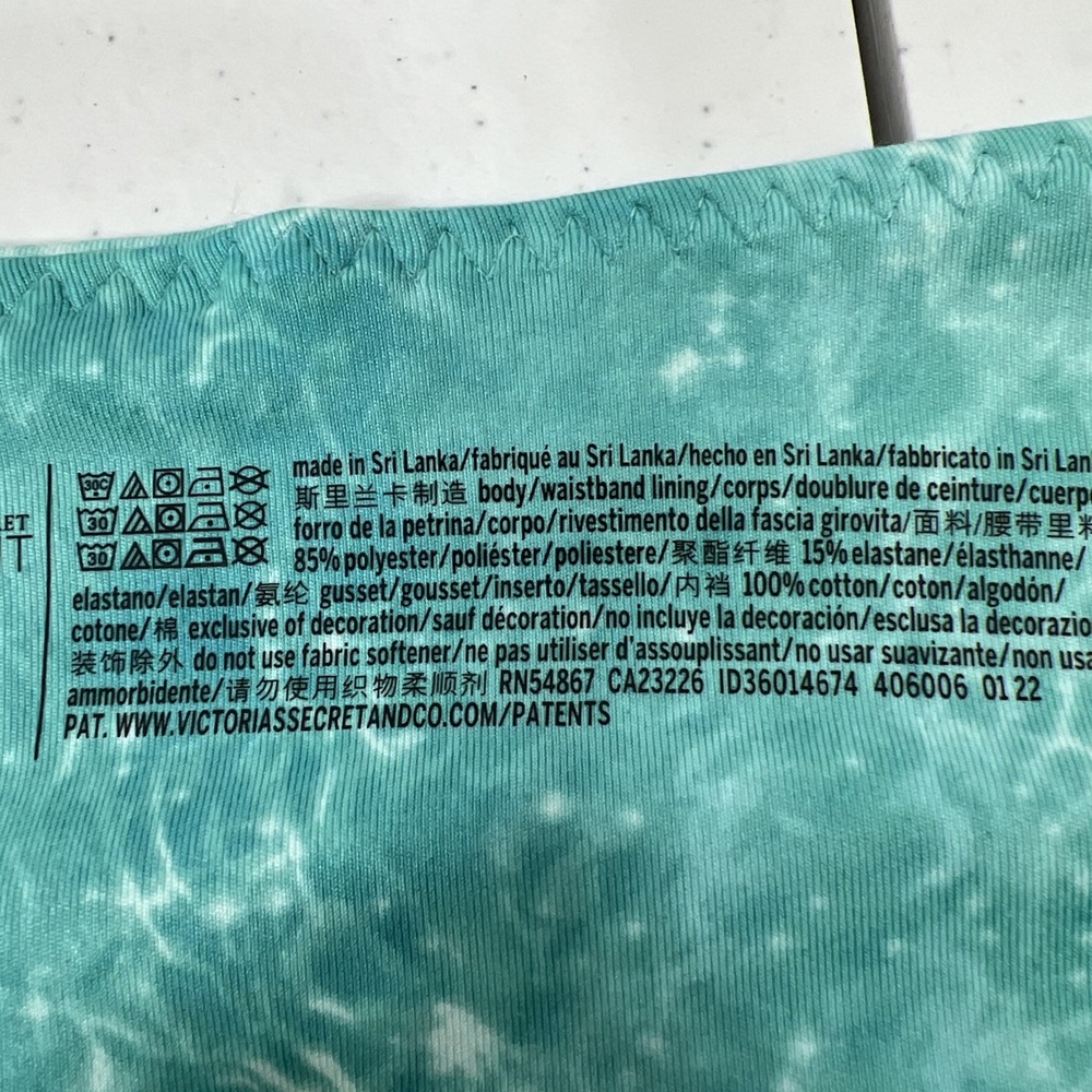 NWT Victoria's Secret On Point Flow Athleisure Fitness Leggings Teal Size 14 - Picture 10 of 16